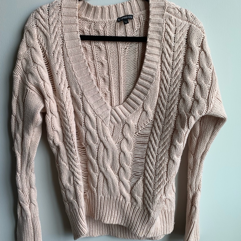 Distressed Oversized Express Sweater